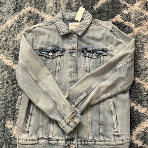 Anthropologie oversized jean jacket